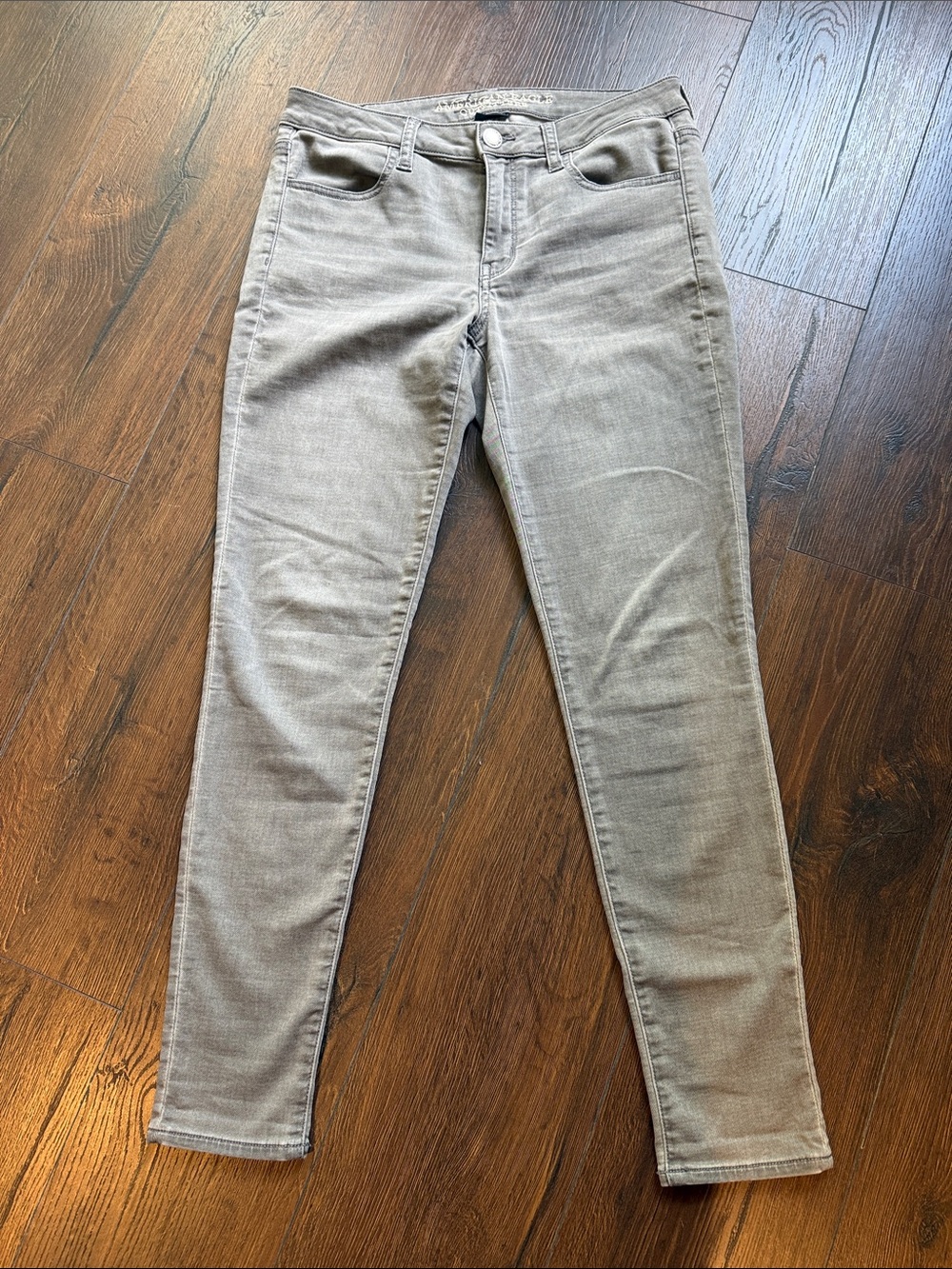 American Eagle Outfitters Women's Jeggings Skinny Jeans in Light Gray